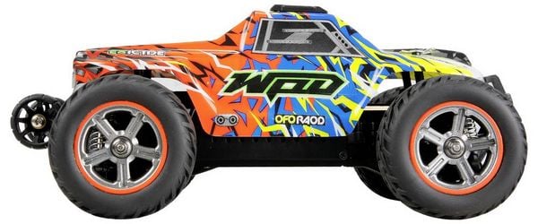 Produktbild: Amewi Blau, Orange Brushed 1:20 RC Einsteiger Modellauto Elektro Monstertruck Allradantrieb (4WD) RtR mit Lichteffekt