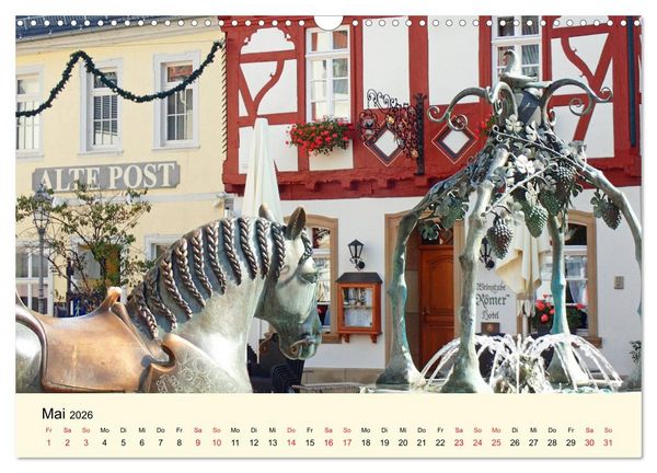 Produktbild: Sch&ouml;nes Alzey - Fachwerk, Wein und Rossmarktplatz (Wandkalender 2026 DIN A3 quer), CALVENDO Monatskalender