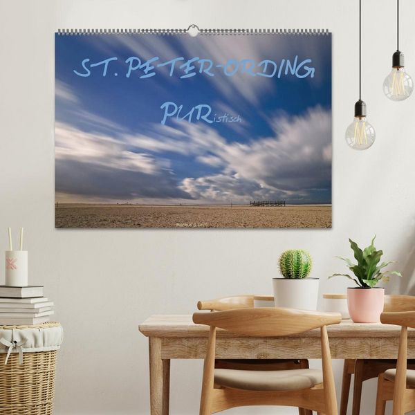 Produktbild: ST. PETER-ORDING PURistisch (Wandkalender 2026 DIN A2 quer), CALVENDO Monatskalender