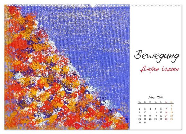 Produktbild: SeelenFreudeBilder - Strahlende Impulse zum Loslassen und Tr&auml;umen (Wandkalender 2026 DIN A2 quer), CALVENDO Monatskalender