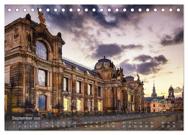 Produktbild: Dresden Bilder 2026 (Tischkalender 2026 DIN A5 quer), CALVENDO Monatskalender
