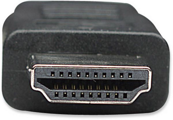 Produktbild: Manhattan HDMI / DVI Adapterkabel HDMI-A Stecker, DVI-D 24+1pol. Stecker 1.00 m Schwarz 322782 HDMI-Kabel