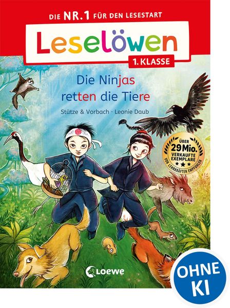 Produktbild: Lesel&ouml;wen 1. Klasse - Die Ninjas retten die Tiere