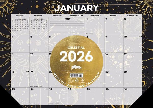 Produktbild: Celestial 2026 17 X 12 Small Monthly Deskpad