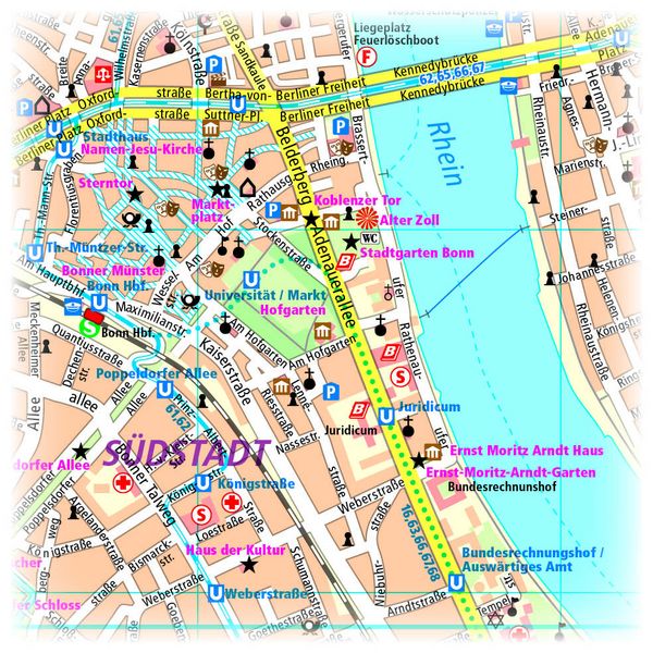 Produktbild: Publicpress Stadtplan Bonn 1:18.000