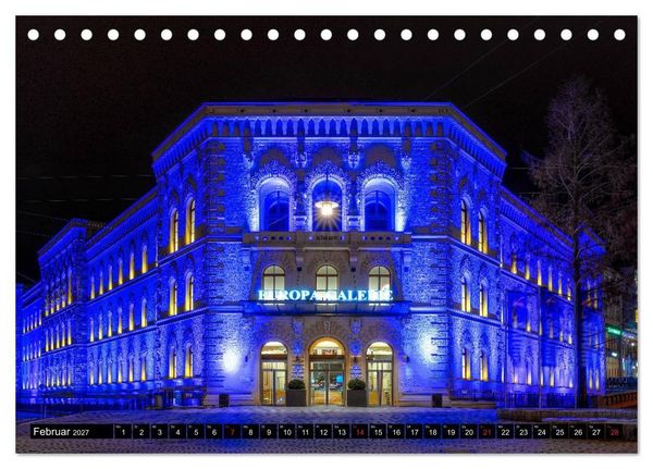 Produktbild: City Lights Saarbr&uuml;cken (Tischkalender 2027 DIN A5 quer), CALVENDO Monatskalender