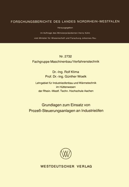 Produktbild: Grundlagen zum Einsatz von Proze&szlig;-Steuerungsanlagen an Industrie&ouml;fen