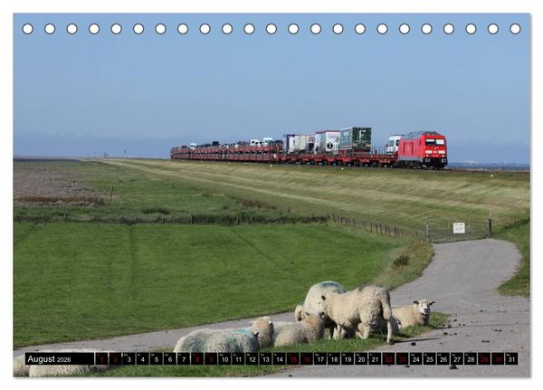 Produktbild: Die Marschbahn (Tischkalender 2026 DIN A5 quer), CALVENDO Monatskalender
