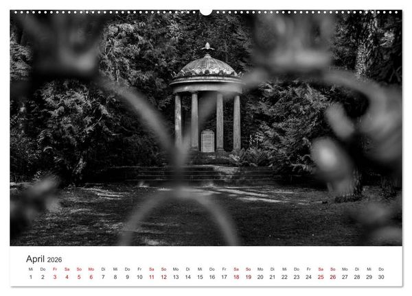 Produktbild: Wachgek&uuml;sst - Vom Zauber der Vergangenheit - S&uuml;dwestkirchhof Stahnsdorf (Wandkalender 2026 DIN A2 quer), CALVENDO Monatskalender