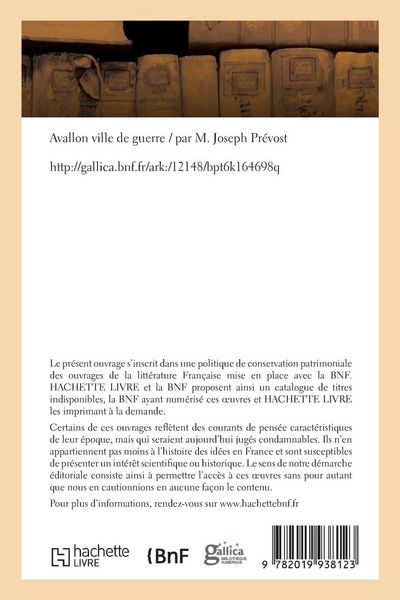 Produktbild: Avallon Ville de Guerre