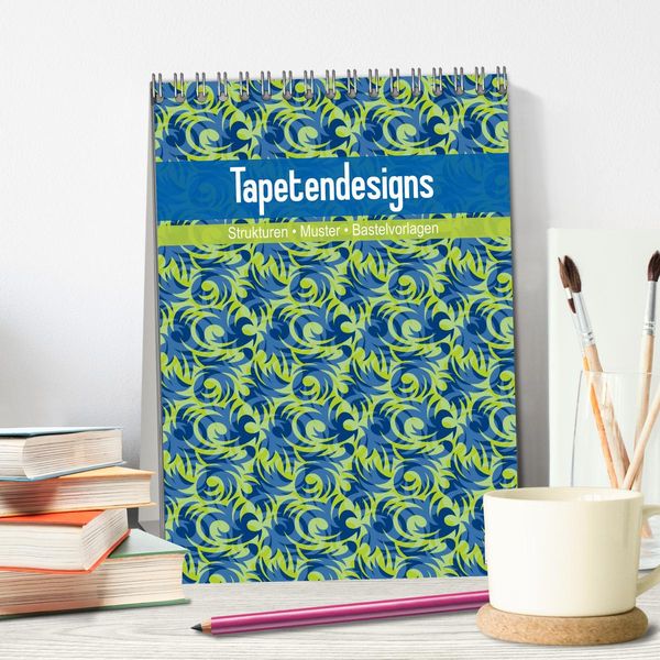Produktbild: Tapetendesigns &ndash; Strukturen, Muster und Bastelvorlagen (Tischkalender 2026 DIN A5 hoch), CALVENDO Monatskalender