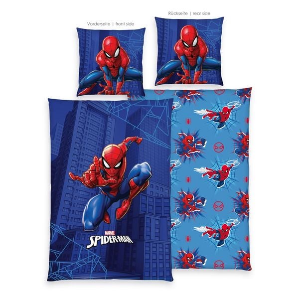Produktbild: Klaus Hering 4436433050 - Disney Bettw&auml;sche, Spiderman, 80x80+135x200 cm