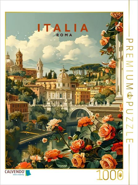 Produktbild: CALVENDO Puzzle Rom | 1000 Teile Lege-Gr&ouml;&szlig;e 64x48cm Foto-Puzzle f&uuml;r gl&uuml;ckliche Stunden