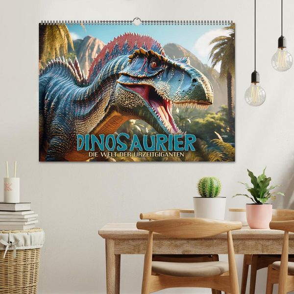 Produktbild: Dinosaurier - die Welt der Urzeitgiganten (Wandkalender 2026 DIN A2 quer), CALVENDO Monatskalender