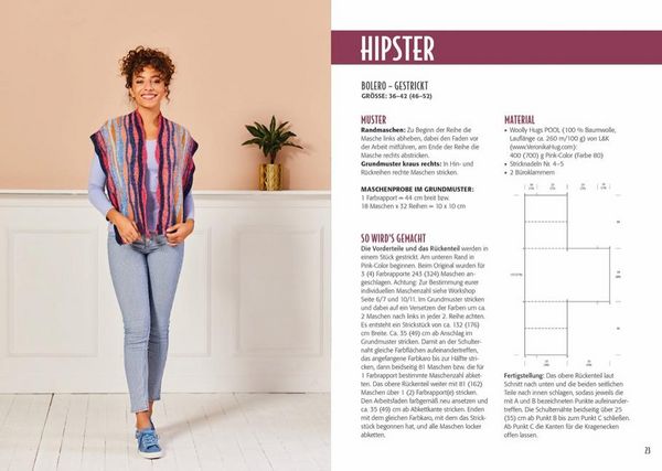 Produktbild: Woolly Hugs H&auml;keln mit verk&uuml;rzten Reihen