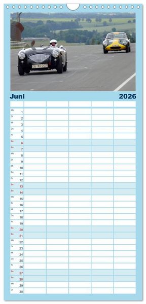 Produktbild: Familienplaner 2026 - Sachsenring Classic mit 5 Spalten (Wandkalender, 21 x 45 cm) CALVENDO