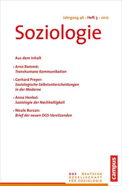 Produktbild: Soziologie 3.2017