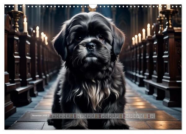 Produktbild: Kuschelige Hunde - kleine Herzensbrecher in Aktion (Wandkalender 2026 DIN A3 quer), CALVENDO Monatskalender
