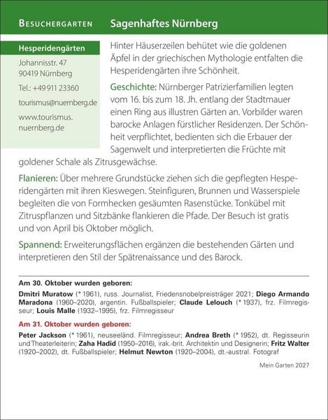 Produktbild: Mein Garten Tagesabrei&szlig;kalender 2027 - Praktische Tipps f&uuml;r 2027