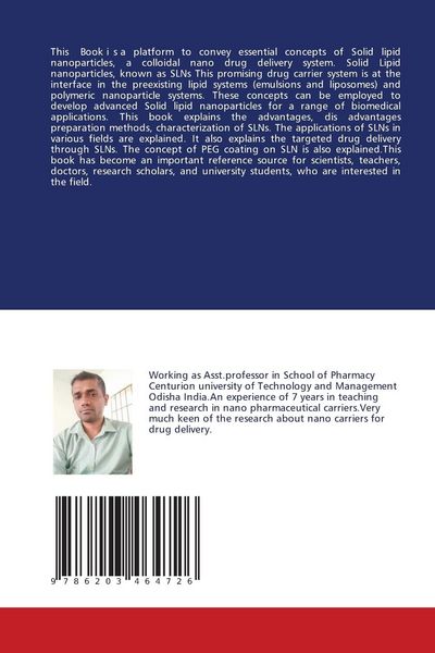 Produktbild: Solid Lipid Nanoparticles : a Nano Carrier for Drug Delivery