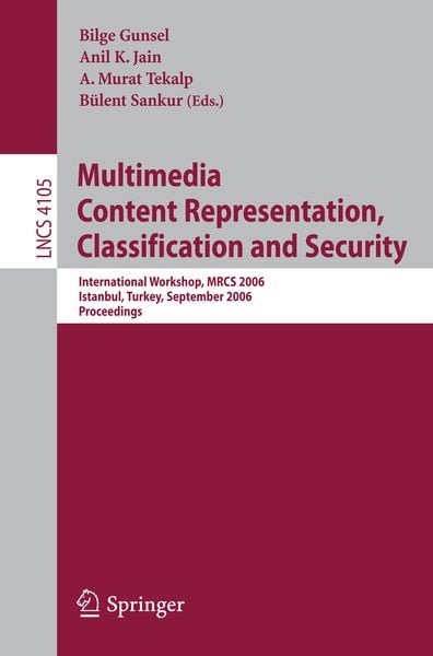 Produktbild: Multimedia Content Representation, Classification and Security