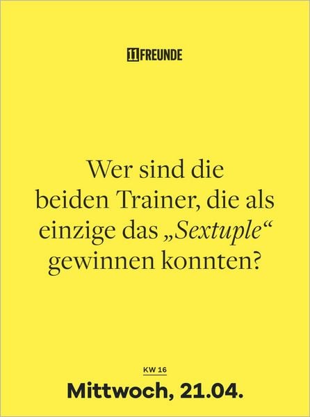 Produktbild: Der gro&szlig;e 11FREUNDE Quiz-Kalender 2027
