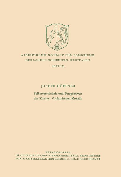 Produktbild: Selbstverst&auml;ndnis und Perspektiven des Zweiten Vatikanischen Konzils