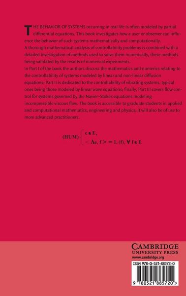 Produktbild: Exact and Approximate Controllability for Distributed Parameter Systems