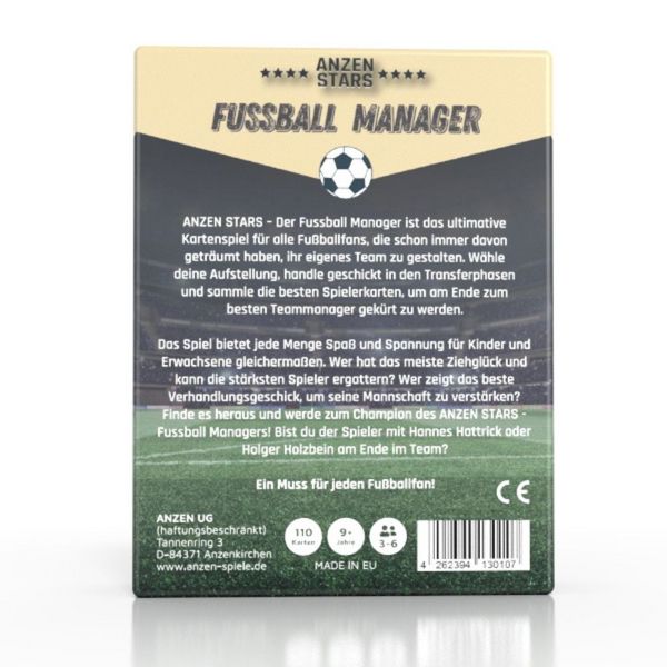 Produktbild: ANZEN STARS - Das Fussball Manager Kartenspiel