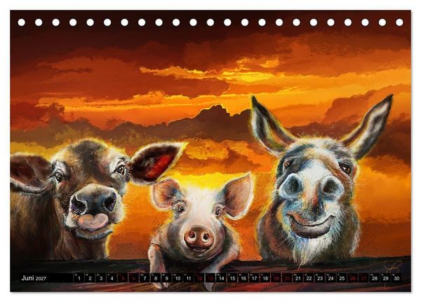 Produktbild: Tierfreunde (Tischkalender 2027 DIN A5 quer), CALVENDO Monatskalender