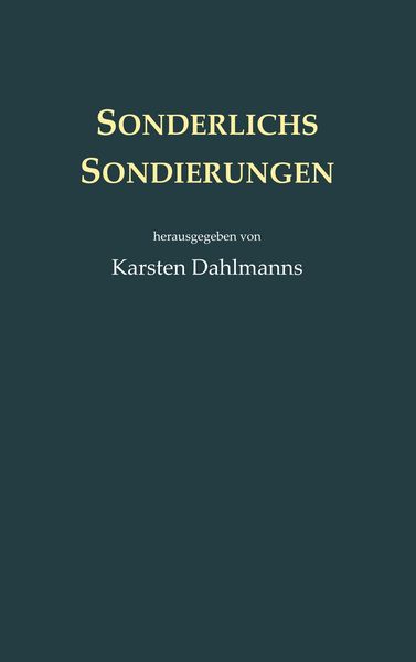Produktbild: Sonderlichs Sondierungen