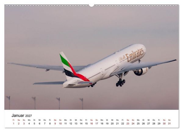 Produktbild: Boeing 777 Die Triple Seven (hochwertiger Premium Wandkalender 2027 DIN A2 quer), Kunstdruck in Hochglanz