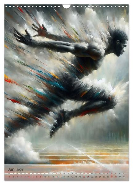 Produktbild: NEVER STOP THE SPORT (Wandkalender 2026 DIN A3 hoch), CALVENDO Monatskalender