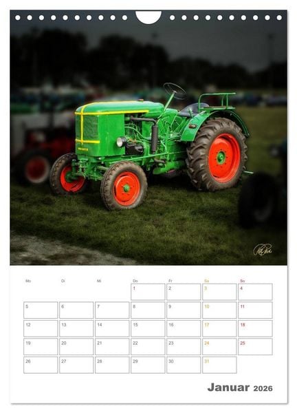 Produktbild: Oldtimer - mein Trecker (Wandkalender 2026 DIN A4 hoch), CALVENDO Monatskalender