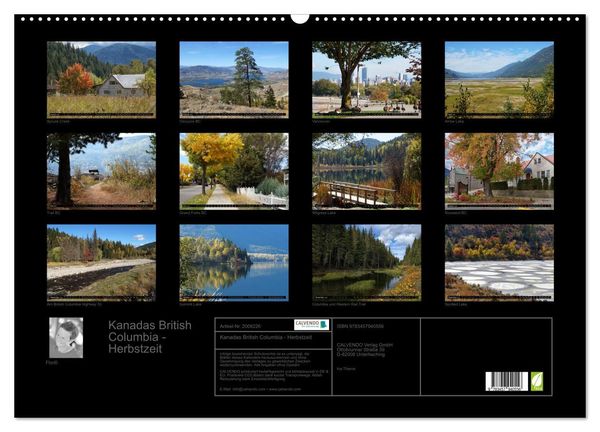 Produktbild: Kanadas British Columbia - Herbstzeit (Wandkalender 2026 DIN A2 quer), CALVENDO Monatskalender
