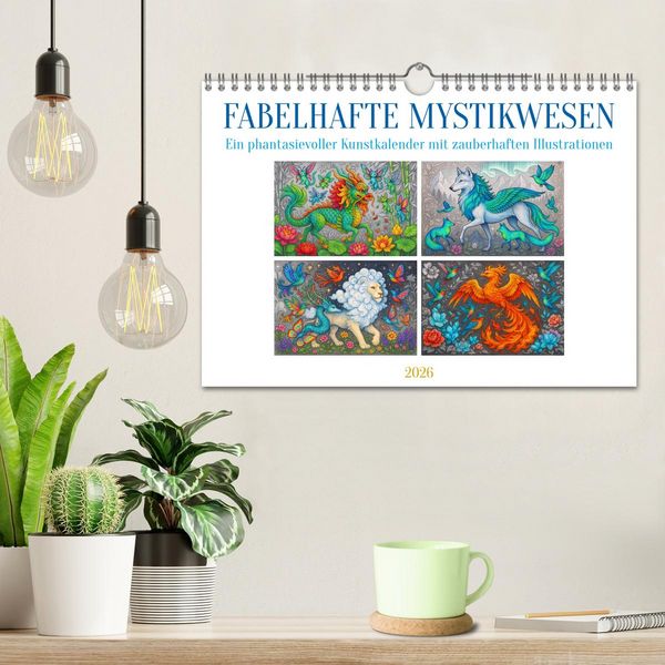 Produktbild: Fabelhafte Mystikwesen (Wandkalender 2026 DIN A4 quer), CALVENDO Monatskalender