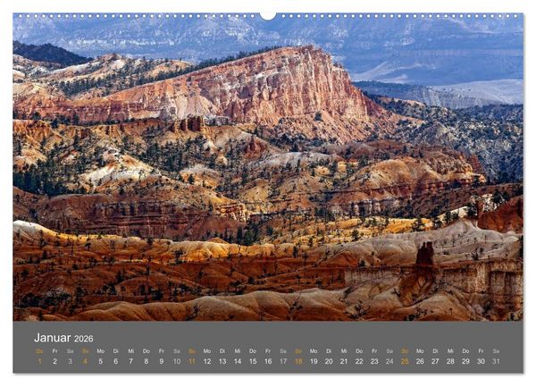 Produktbild: USA - Grandioser S&uuml;dwesten (Wandkalender 2026 DIN A2 quer), CALVENDO Monatskalender