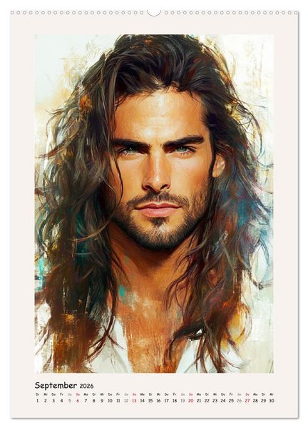 Produktbild: M&auml;nnerportraits. Gesichter der modernen Kunst (Wandkalender 2026 DIN A2 hoch), CALVENDO Monatskalender
