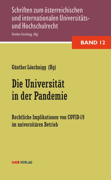 Die Universität in der Pandemie, Taschenbuch von , ÖGB Verlag, 9783990465356