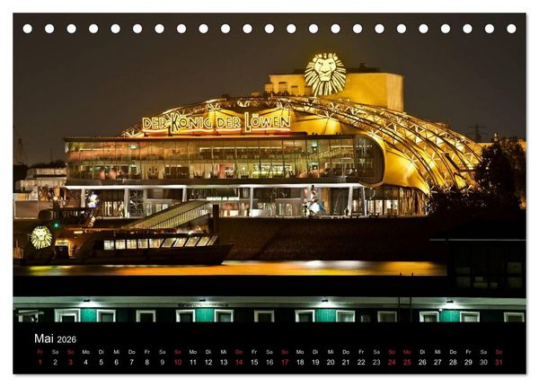 Produktbild: Hamburgs N&auml;chte (Tischkalender 2026 DIN A5 quer), CALVENDO Monatskalender