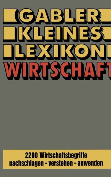 Produktbild: Gabler Kleines Lexikon Wirtschaft