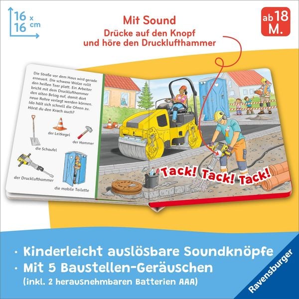 Produktbild: H&ouml;r mal hin - Sachen suchen, Sachen h&ouml;ren: Baustelle