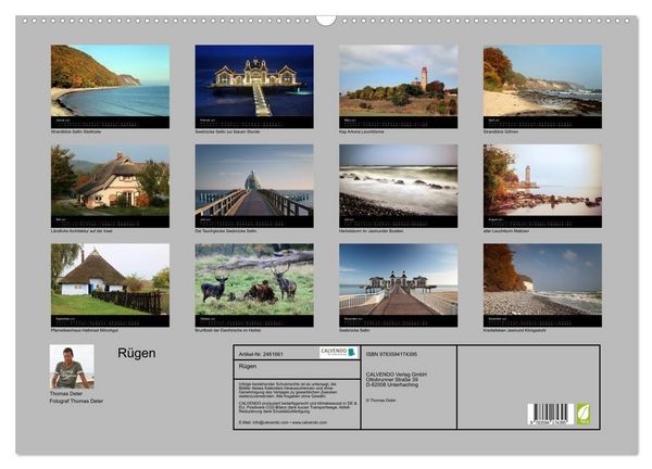 Produktbild: R&uuml;gen (Wandkalender 2027 DIN A2 quer), CALVENDO Monatskalender