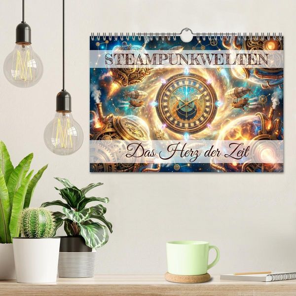 Produktbild: Steampunkwelten - Das Herz der Zeit (Wandkalender 2027 DIN A4 quer), CALVENDO Monatskalender