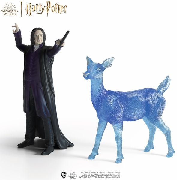 Schleich 42683 - Wizarding World - Harry Potter, Professor Snape & Patronus, Spielfiguren, Höhe Prof. Snape: ca. 10 cm