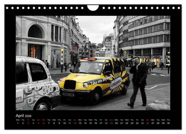 Produktbild: Taxis in London / UK-Version (Wall Calendar 2026 DIN A4 landscape), CALVENDO 12 Month Wall Calendar