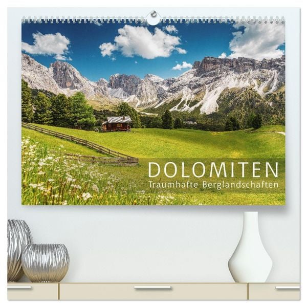 Produktbild: Dolomiten - Traumhafte Berglandschaften (hochwertiger Premium Wandkalender 2026 DIN A2 quer), Kunstdruck in Hochglanz