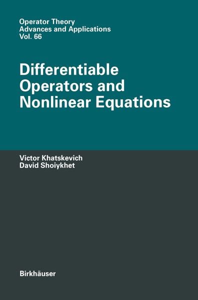 Produktbild: Differentiable Operators and Nonlinear Equations