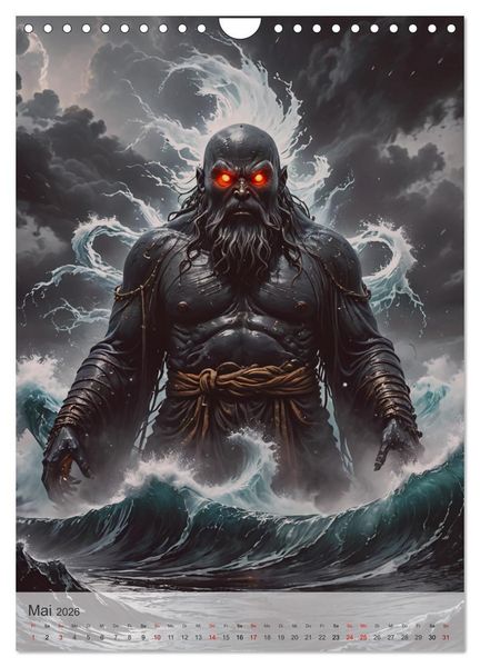 Produktbild: Japanische Mythologie - G&ouml;tter, Helden und Monster (Wandkalender 2026 DIN A4 hoch), CALVENDO Monatskalender