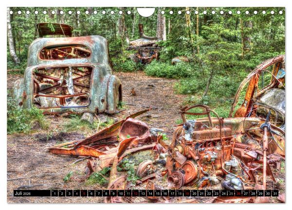 Produktbild: Autofriedhof Ryd (Wandkalender 2026 DIN A4 quer), CALVENDO Monatskalender